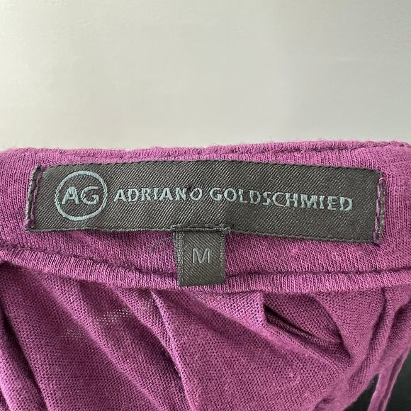 AG Adriano Goldschmied Purple Top Cotton Scoop Neck Spaghetti Strap Sz Medium M - Picture 7 of 9